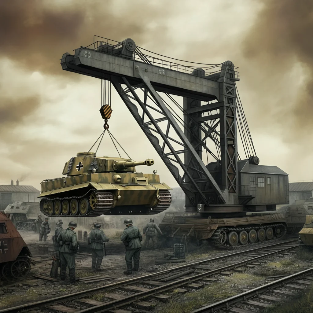 WW2 German Railway Gantry Crane – The Strabokran